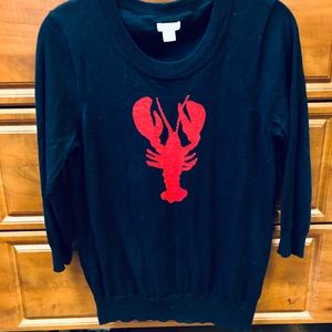 J. Crew Factory Lobster Tippi / Charlie Sweater